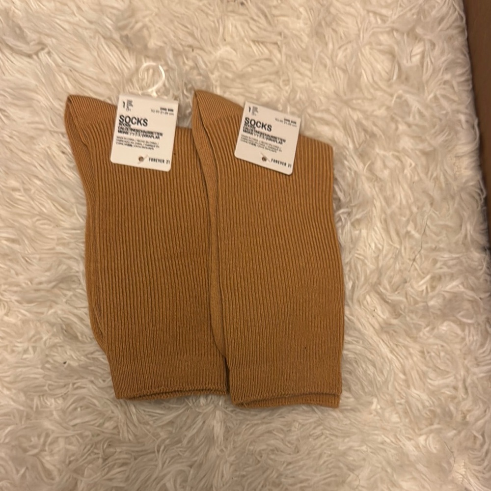 Forever 21 Tan Casual Socks
